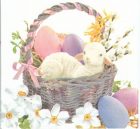 Dekorszalvéta - Lamb with Eggs in Basket
