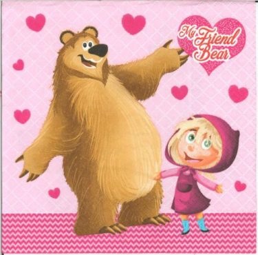 Dekorszalvéta - My Friend Bear