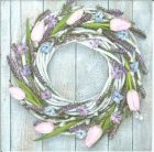 Dekorszalvéta - Spring Wreath