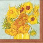 Dekorszalvéta - Vase with Twelve Sunflowers
