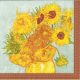Dekorszalvéta - Vase with Twelve Sunflowers