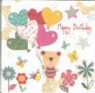 Dekorszalvéta - Lovely Happy Birthday