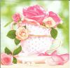 Dekorszalvéta - Cup of Rose