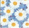 Dekorszalvéta - Daisies Forget Me Nots
