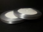 Szatén szalag, Ezüst 6 mm / 23 m