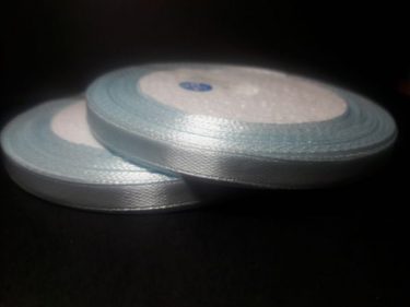 Szatén szalag, Világoskék 6 mm / 23 m