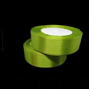 Szatén szalag, Világoszöld 25 mm / 20 m