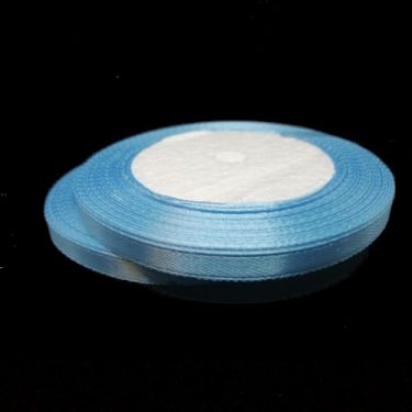 Szatén szalag, Babakék 6 mm / 23 m