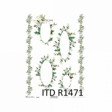 Karácsonyi rizspapír - ITD R1471