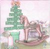Dekorszalvéta - Pastel Composition with Rocking Horse