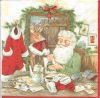 Dekorszalvéta - At Santa Home Red