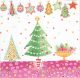 Dekorszalvéta - Cherry Christmas Pink