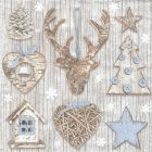 Dekorszalvéta - Xmas Decoration with Blue