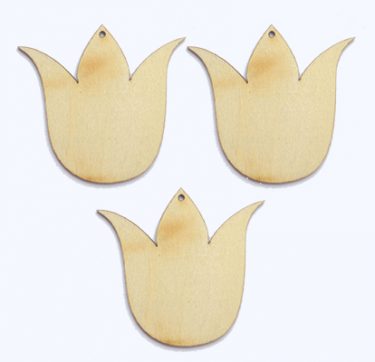 Festhető fafigura Tulipán 3 db/cs