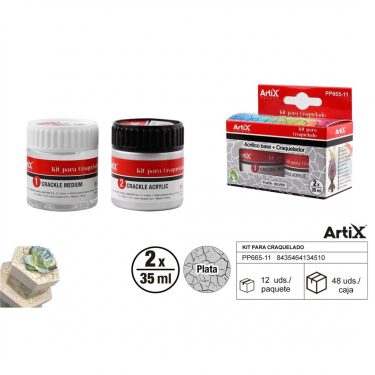 Artix Repesztőlakk készlet Ezüst 2x35 ml PP665-11