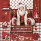 Dekorszalvéta - Santa Merry Christmas