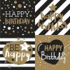 Dekorszalvéta - Golden Happy Birthday