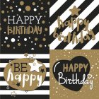Dekorszalvéta - Golden Happy Birthday