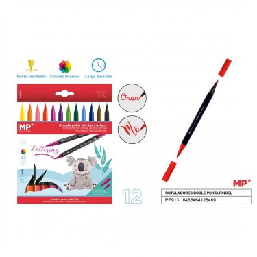 MP Kéthegyű filctoll készlet (vékony) 12 db/cs PP913