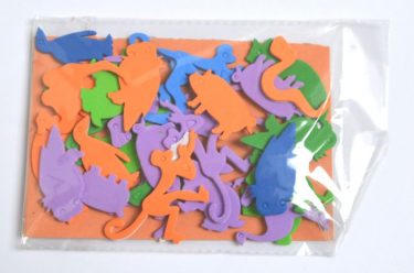 Dekorgumi öntapadós figurák Állatok 3 cm