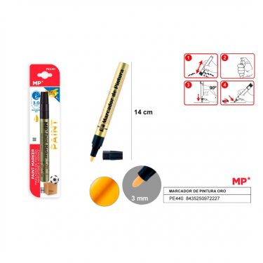 MP Metál lakkfilc Arany 3 mm 1 db/cs PE440