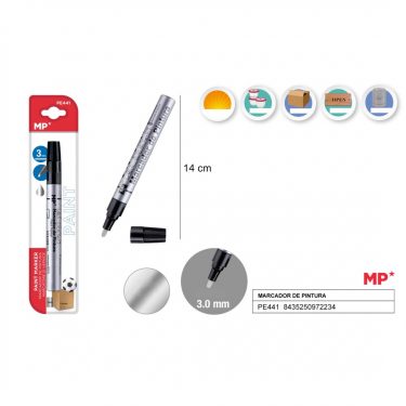 MP Metál lakkfilc Ezüst 3 mm 1 db/cs PE441
