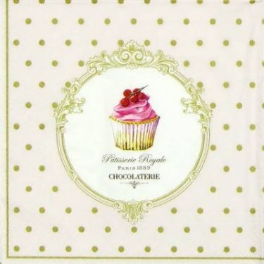 Dekorszalvéta - Dots and Cupcakes