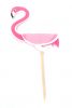Tortadekoráció Beszúrható flamingó 6 db/cs