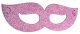 Dekorgumi álarc - Csillámos pink 2 db/cs