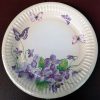 Papírtányér Virág és lepke 18 cm 8 db/cs