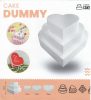 Hungarocell dekorálható tortaforma; szív alakú; 3 emelet/cs.