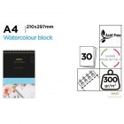 MP Savmentes akvarellpapír-tömb 300 g/m2 A4 30 db PB1021