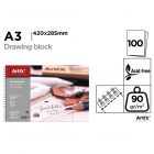 Artix Savmentes rajzpapír-tömb A3 100 db/cs 90g/m2 PB380