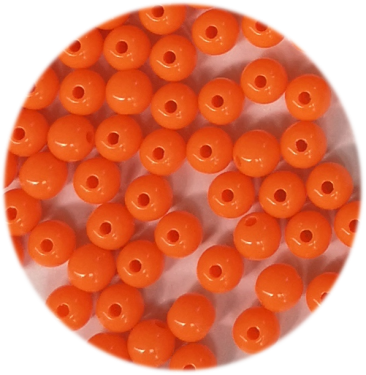 Műanyag gyerekgyöngy Narancs 8 mm 20 g