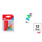 Színes térképtű fluoreszkáló nagy fejjel 10 mm 12 db/cs PA350-3