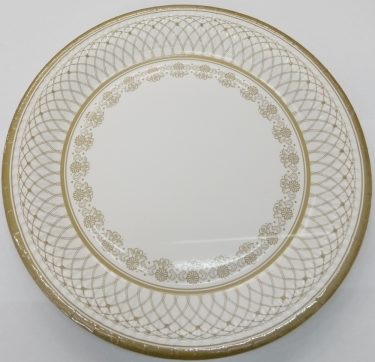 Papírtányér Arany szegélyes-mintás 22,7 cm 8 db/cs