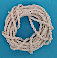 Fonott bőrszál Fehér 2 m / 3 mm