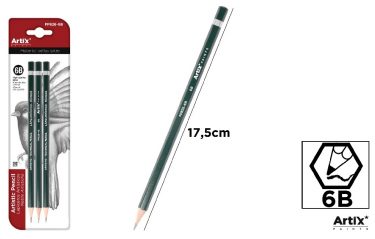MP Művészceruza-készlet 3 db/cs. PP826-6B