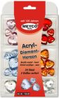 Műanyag gyémántszív-készlet Meyco 132-28