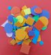 Dekorgumi öntapadós figurák Geometrikus formák 1,5-4 cm