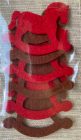 Filcfigura Hintaló 6,5x5 cm 6 db/cs