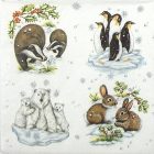 Dekorszalvéta - Winter Animals