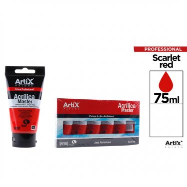 Artix Master Akrilfesték Skarlátvörös 75 ml PP641-17